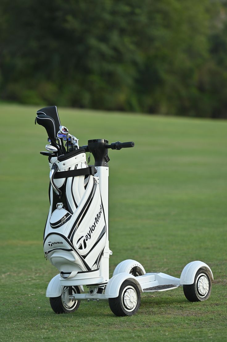 Electric Golf Caddy | Charger with chair and umbrella | Top Speed 15 mph, 36+holes & Free Shipping
