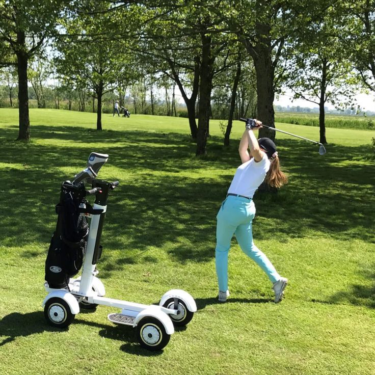 Electric Golf Caddy | Charger with chair and umbrella | Top Speed 15 mph, 36+holes & Free Shipping